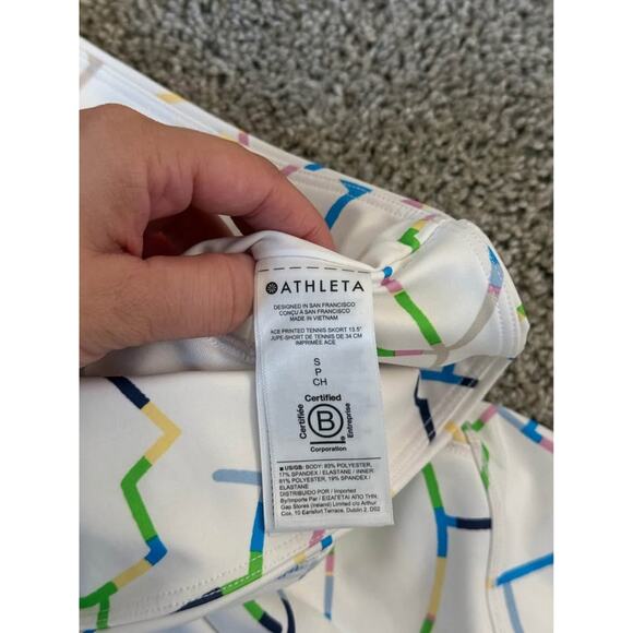 Athleta‎ Women’s Ace Printed 13.5” Tennis Performance Skort Sz S - Picture 4 of 9